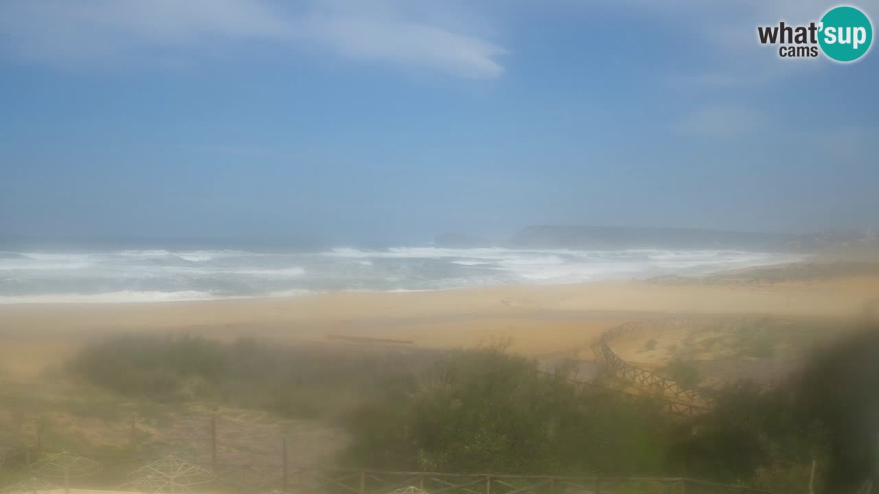 Webcam Torre dei Corsari – Vista live sulla spiaggia da Punta Usai