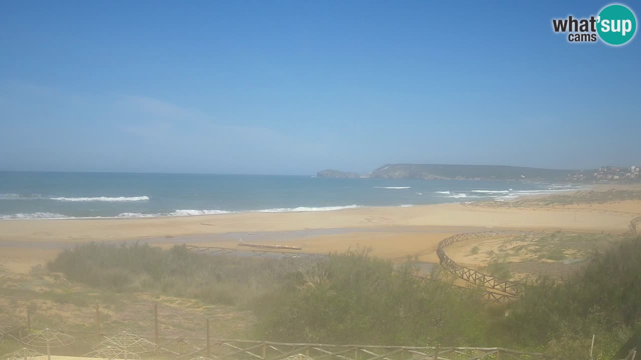 Webcam Torre dei Corsari – Vista live sulla spiaggia da Punta Usai