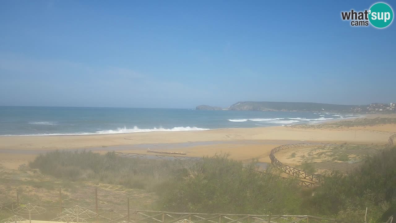 Webcam Torre dei Corsari – Vista live sulla spiaggia da Punta Usai