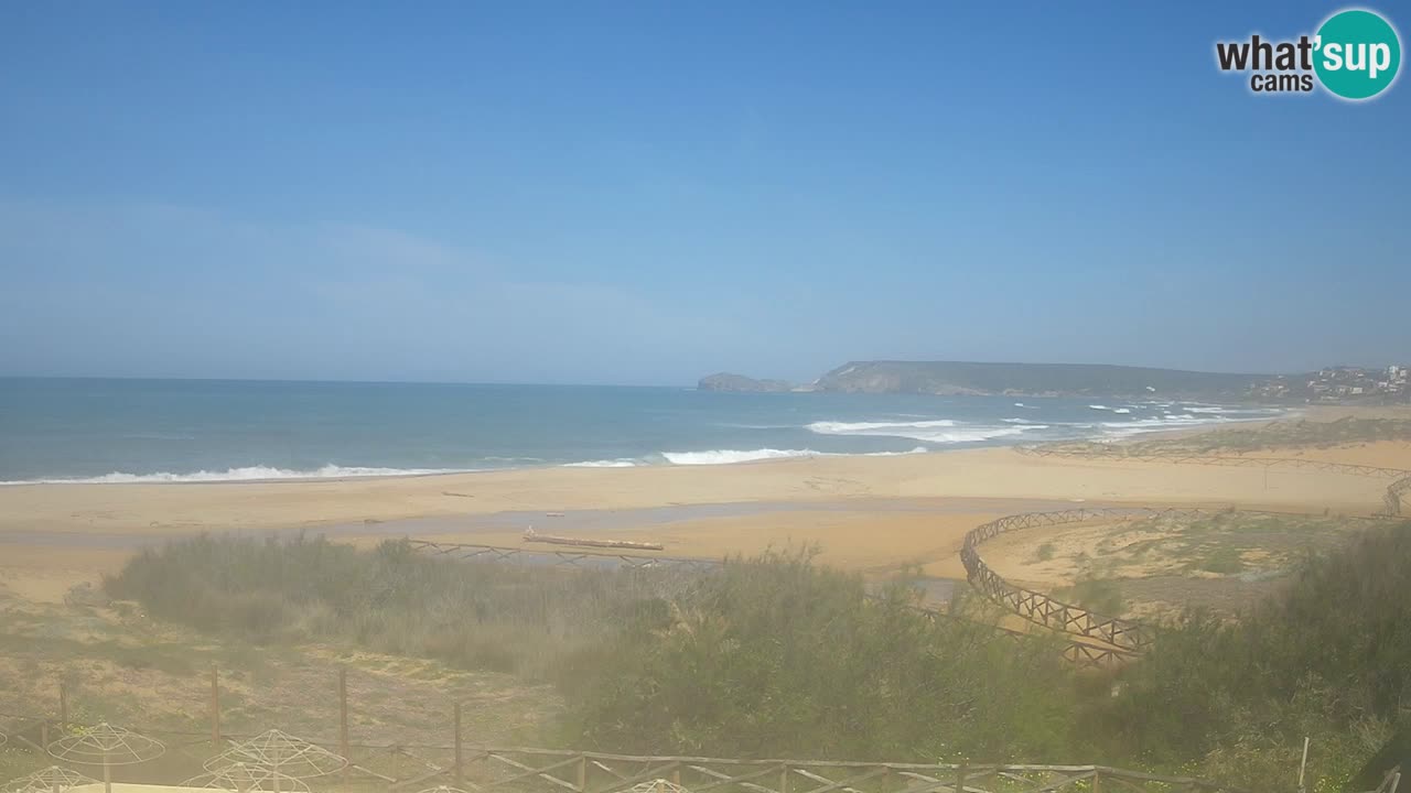Webcam Torre dei Corsari – Vista live sulla spiaggia da Punta Usai