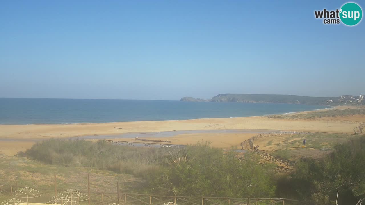 Webcam Torre dei Corsari – Liveblick auf den Strand von Punta Usai