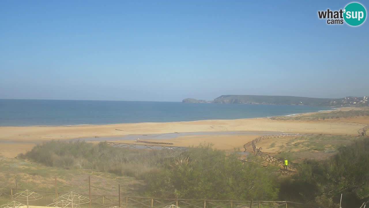 Webcam Torre dei Corsari – Live Beach View from Punta Usai