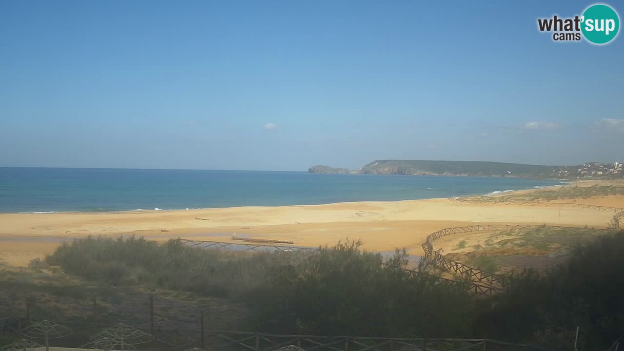 Web kamera Torre dei Corsari – Pogled uživo na plažu s Punta Usai