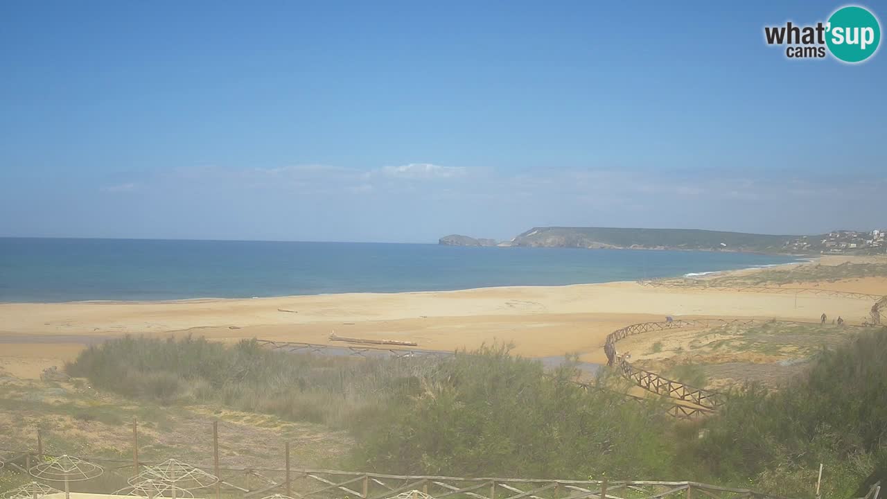 Webcam Torre dei Corsari – Vista live sulla spiaggia da Punta Usai