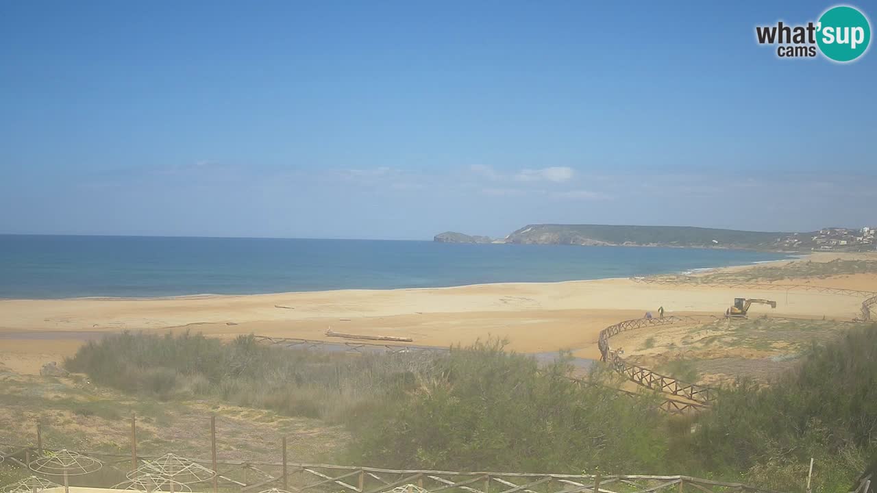 Webcam Torre dei Corsari – Liveblick auf den Strand von Punta Usai