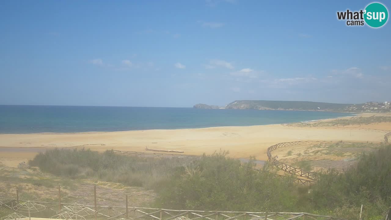 Cámara web Torre dei Corsari – Vista en directo de la playa desde Punta Usai
