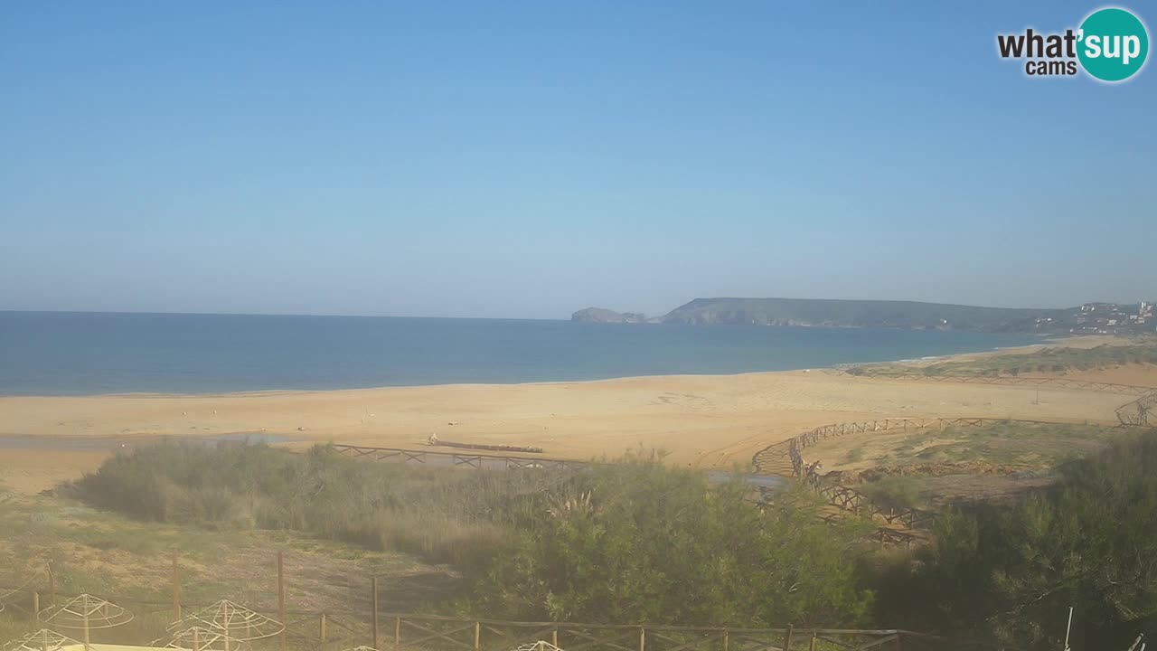 Web kamera Torre dei Corsari – Pogled uživo na plažu s Punta Usai