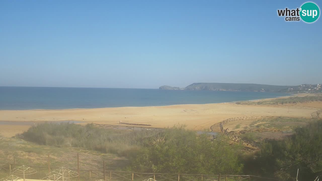 Webcam Torre dei Corsari – Vista live sulla spiaggia da Punta Usai