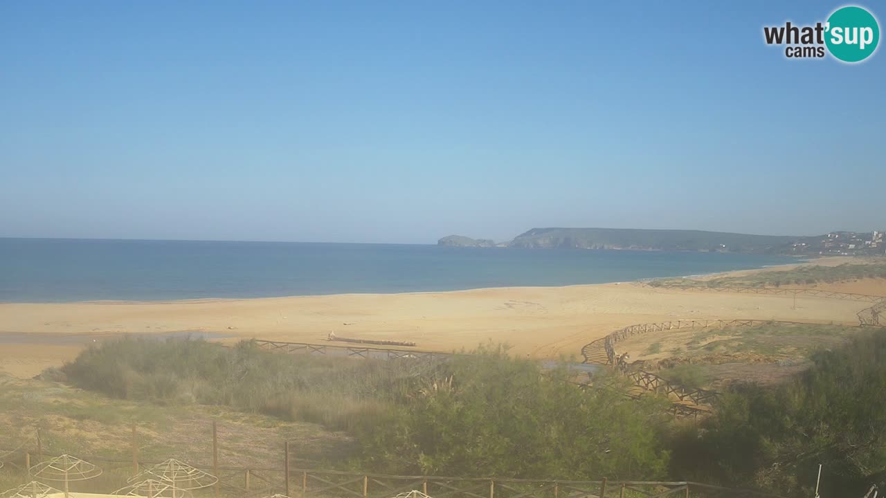 Webcam Torre dei Corsari – Vista live sulla spiaggia da Punta Usai