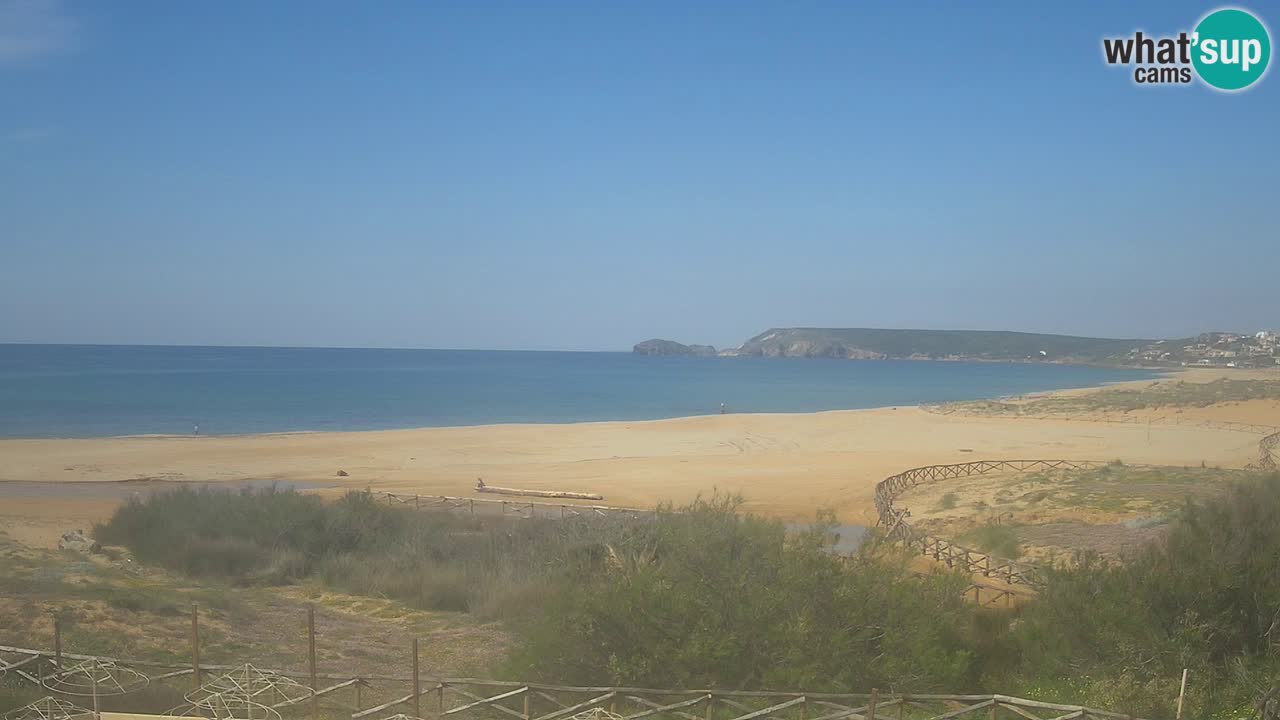 Cámara web Torre dei Corsari – Vista en directo de la playa desde Punta Usai