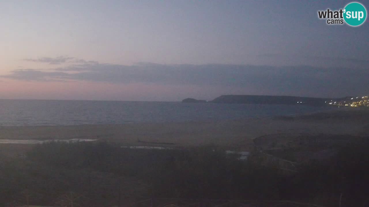 Web kamera Torre dei Corsari – Pogled uživo na plažu s Punta Usai