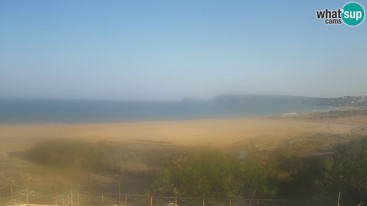Cámara web Torre dei Corsari – Vista en directo de la playa desde Punta Usai