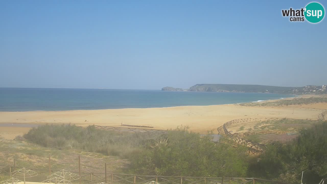 Webcam Torre dei Corsari – Vista live sulla spiaggia da Punta Usai