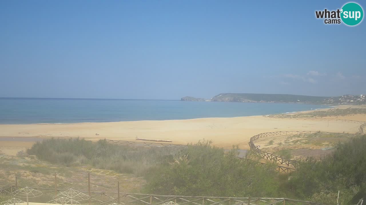 Webcam Torre dei Corsari – Vista live sulla spiaggia da Punta Usai
