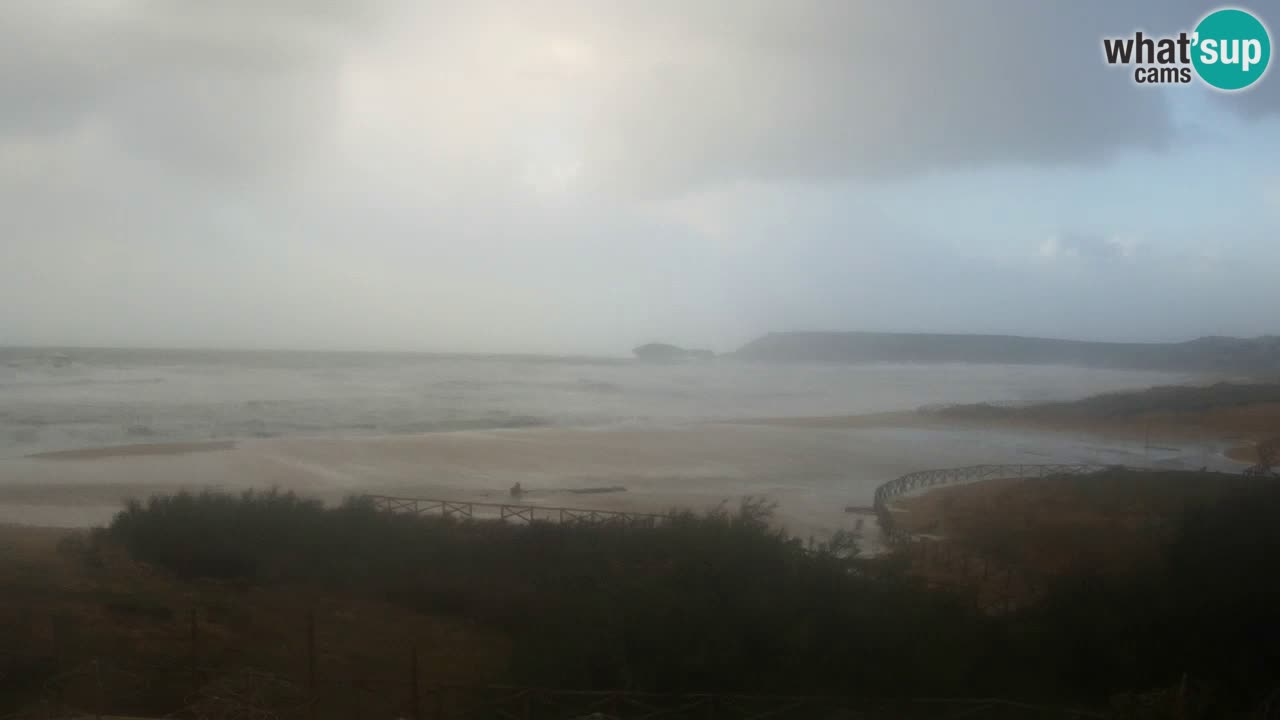 Webcam Torre dei Corsari – Vista live sulla spiaggia da Punta Usai