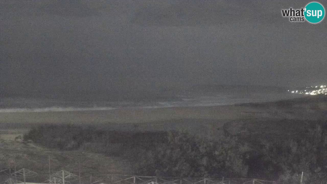 Web kamera Torre dei Corsari – Pogled uživo na plažu s Punta Usai