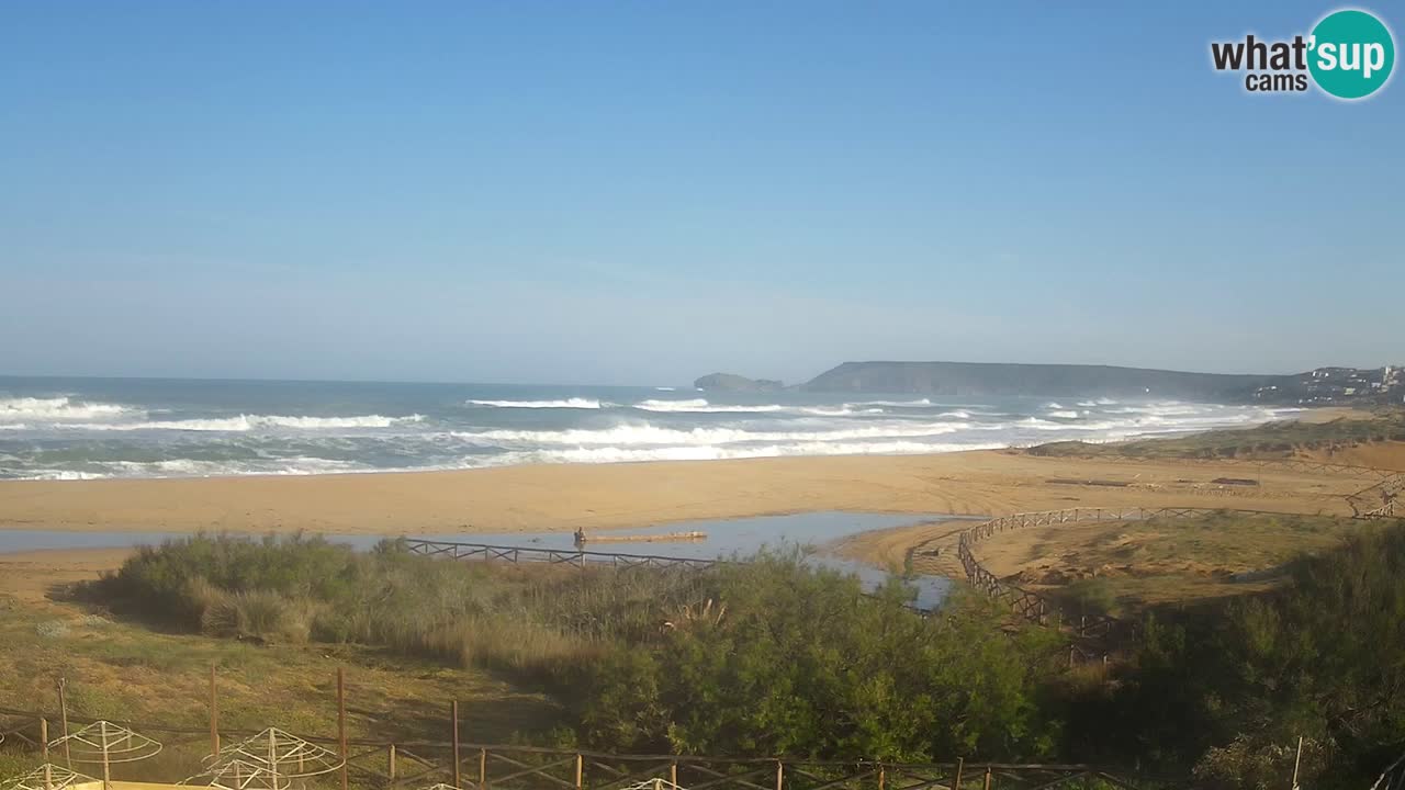 Cámara web Torre dei Corsari – Vista en directo de la playa desde Punta Usai