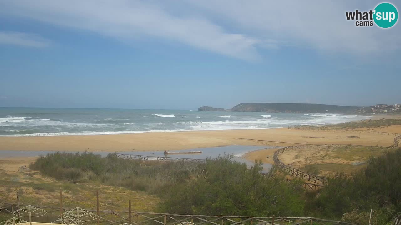 Webcam Torre dei Corsari – Vue en direct sur la plage depuis Punta Usai
