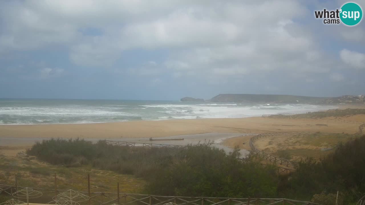 Cámara web Torre dei Corsari – Vista en directo de la playa desde Punta Usai