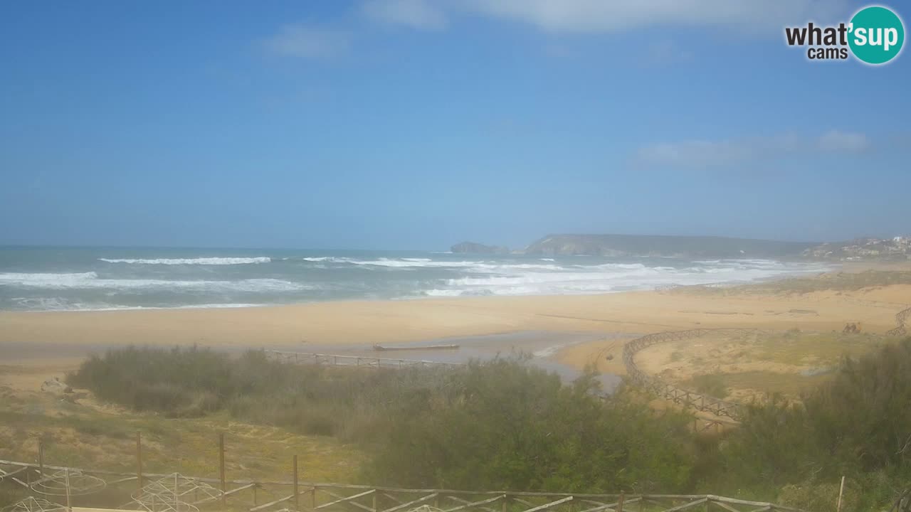Webcam Torre dei Corsari – Liveblick auf den Strand von Punta Usai