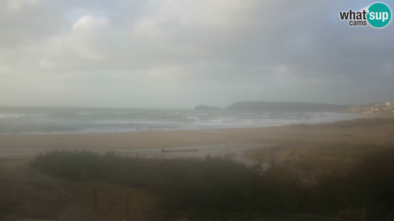 Webcam Torre dei Corsari – Vista live sulla spiaggia da Punta Usai