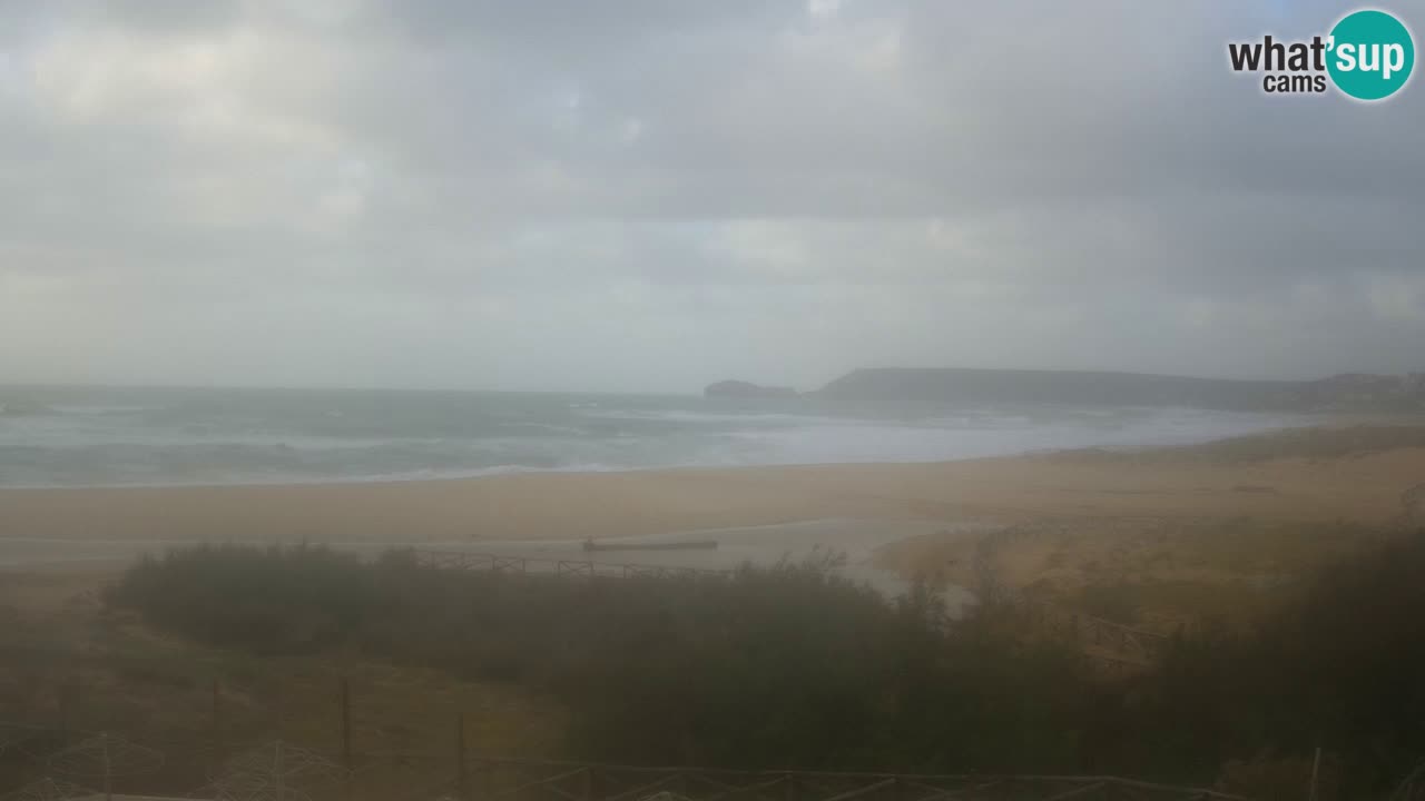 Webcam Torre dei Corsari – Vista live sulla spiaggia da Punta Usai