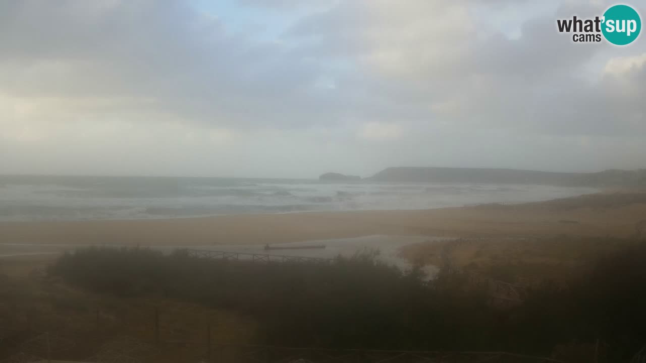 Web kamera Torre dei Corsari – Pogled uživo na plažu s Punta Usai