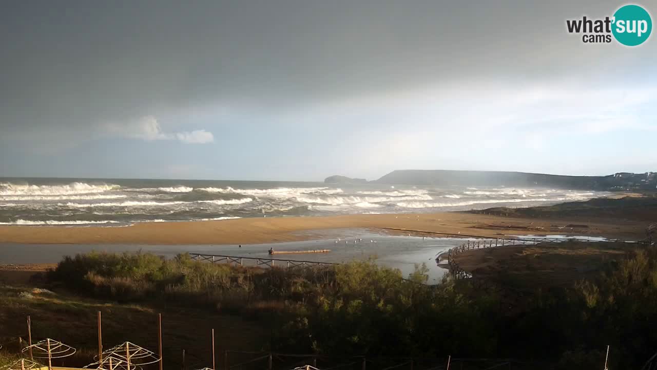 Webcam Torre dei Corsari – Vista live sulla spiaggia da Punta Usai