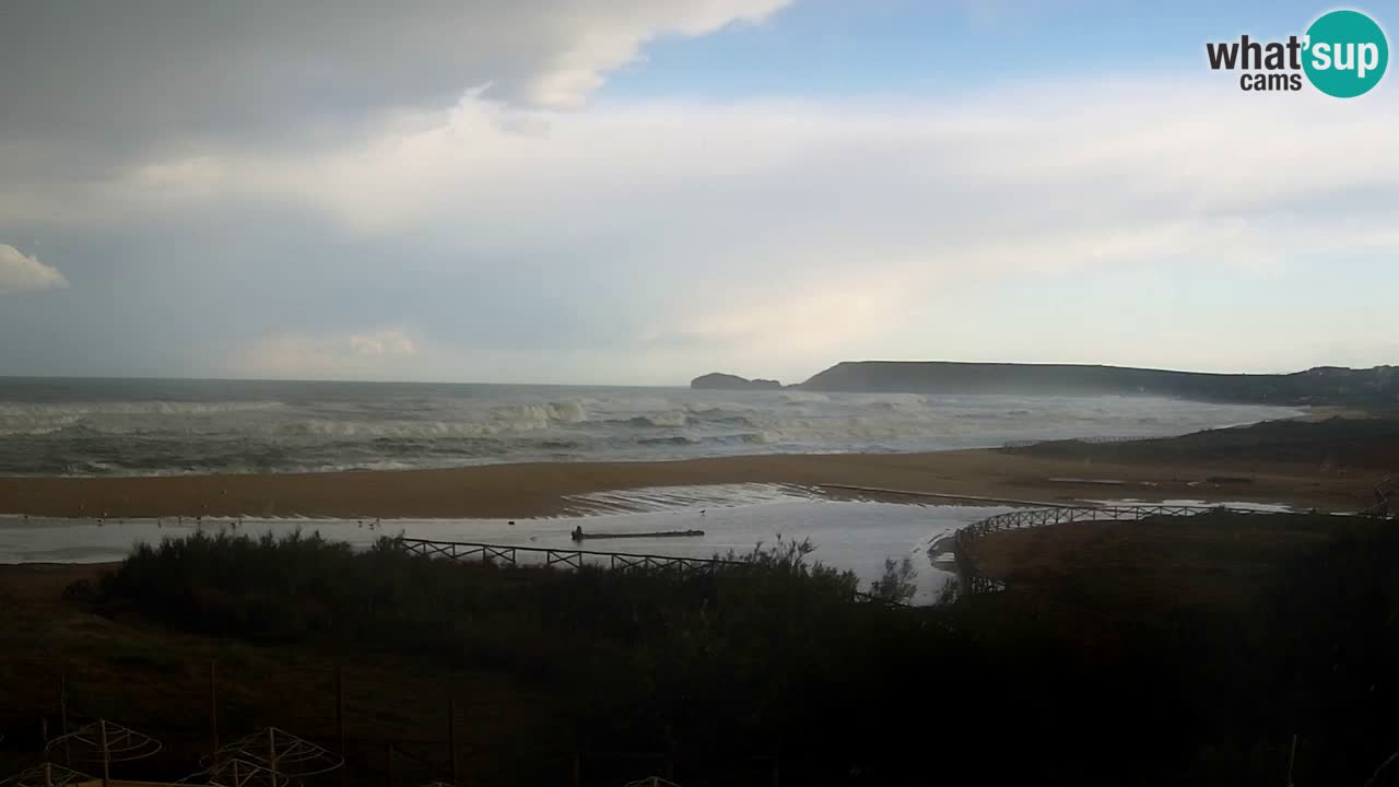 Webcam Torre dei Corsari – Vue en direct sur la plage depuis Punta Usai