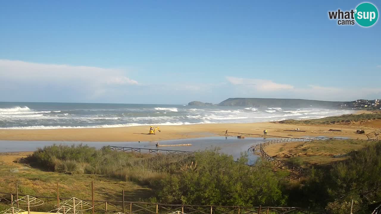 Webcam Torre dei Corsari – Vista live sulla spiaggia da Punta Usai