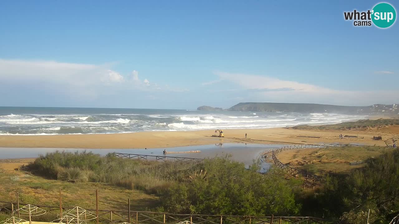 Webcam Torre dei Corsari – Liveblick auf den Strand von Punta Usai