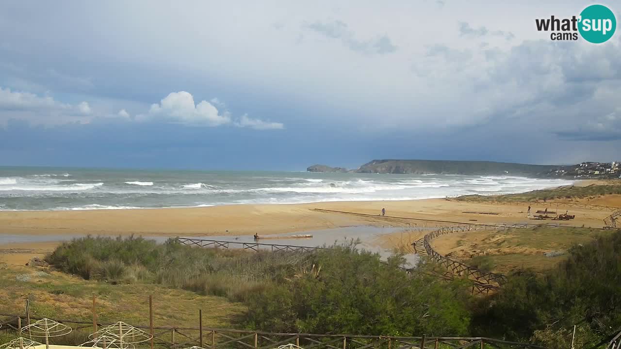 Webcam Torre dei Corsari – Vista live sulla spiaggia da Punta Usai