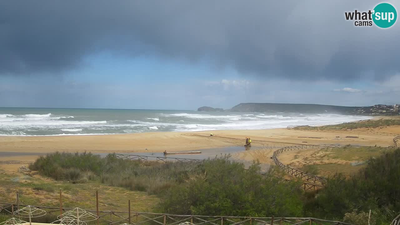 Cámara web Torre dei Corsari – Vista en directo de la playa desde Punta Usai