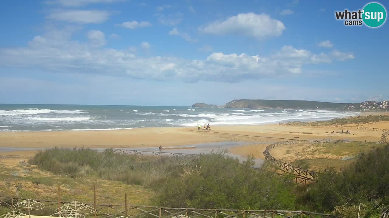 Webcam Torre dei Corsari – Vista live sulla spiaggia da Punta Usai