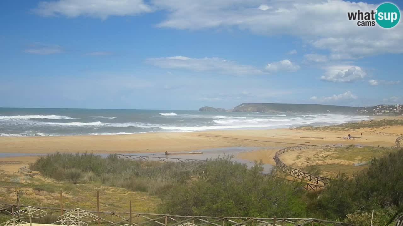Webcam Torre dei Corsari – Vista live sulla spiaggia da Punta Usai