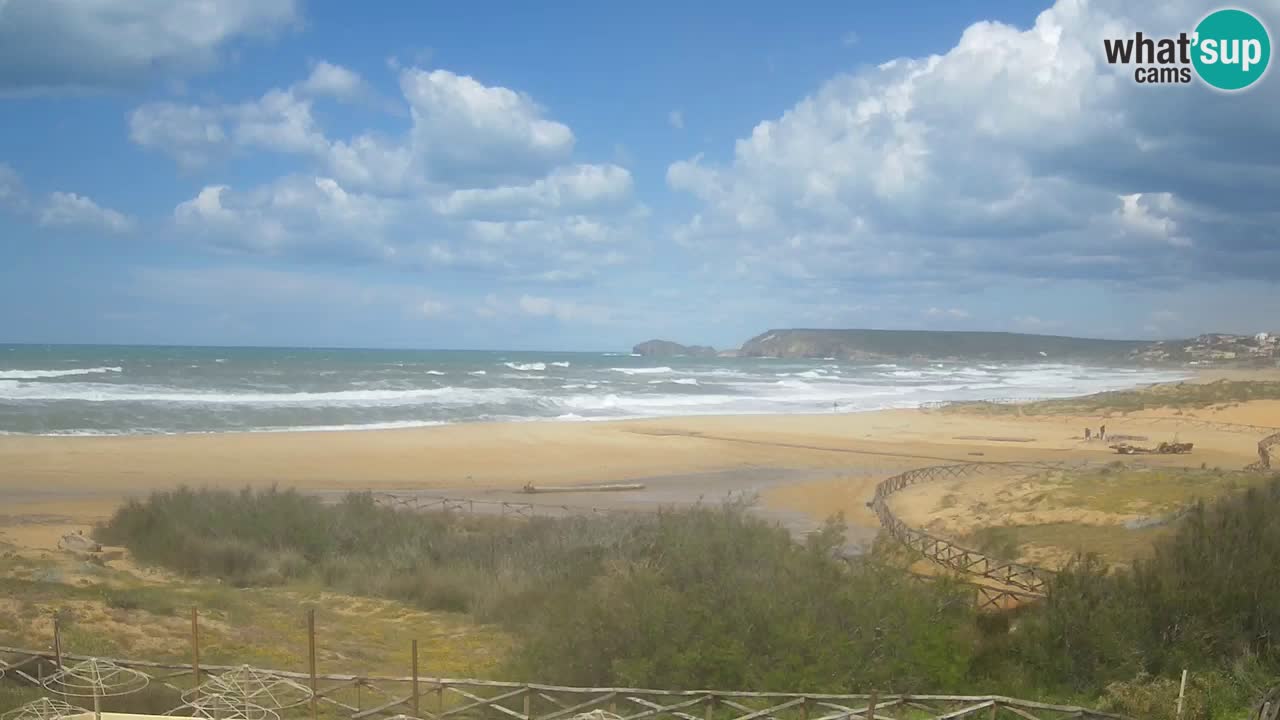 Webcam Torre dei Corsari – Vista live sulla spiaggia da Punta Usai