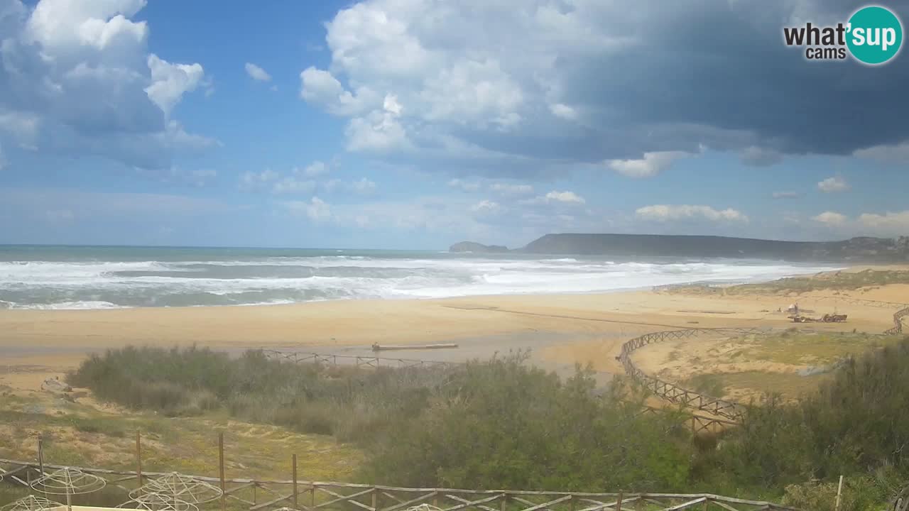 Webcam Torre dei Corsari – Vista live sulla spiaggia da Punta Usai