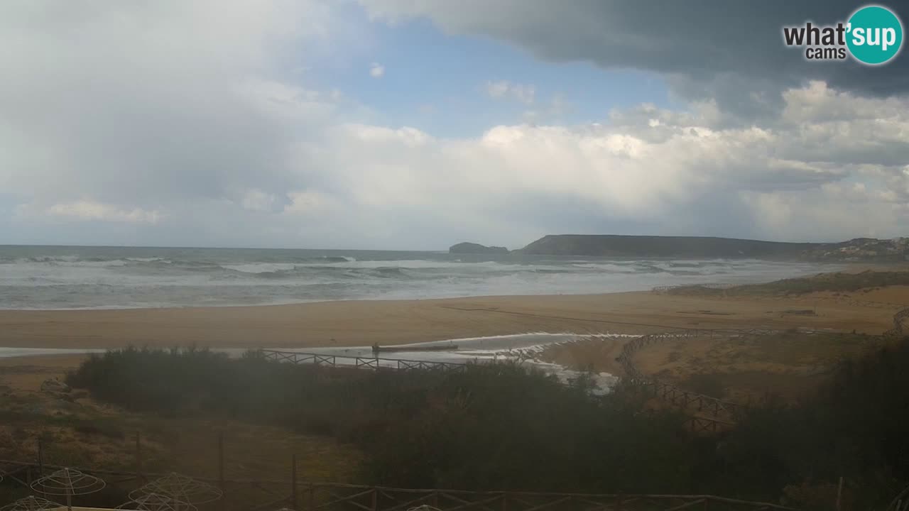 Cámara web Torre dei Corsari – Vista en directo de la playa desde Punta Usai