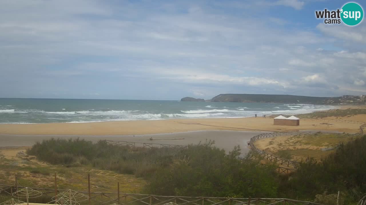 Web kamera Torre dei Corsari – Pogled uživo na plažu s Punta Usai