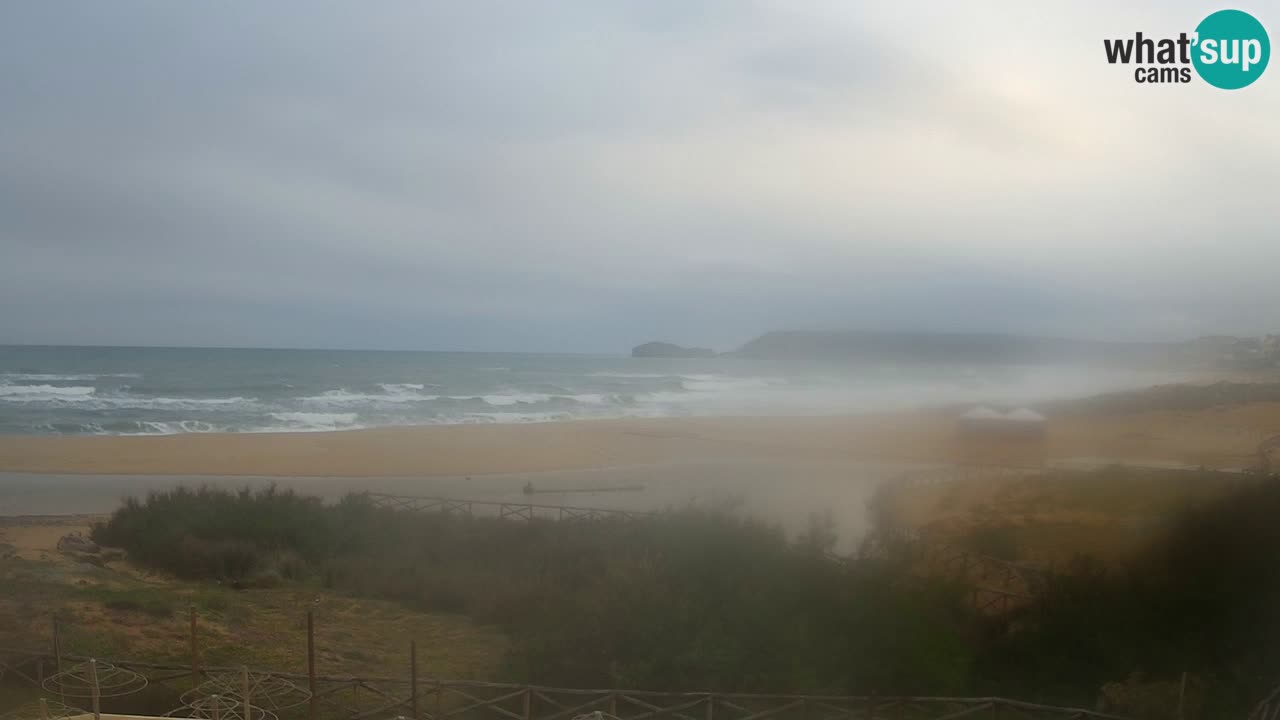 Cámara web Torre dei Corsari – Vista en directo de la playa desde Punta Usai