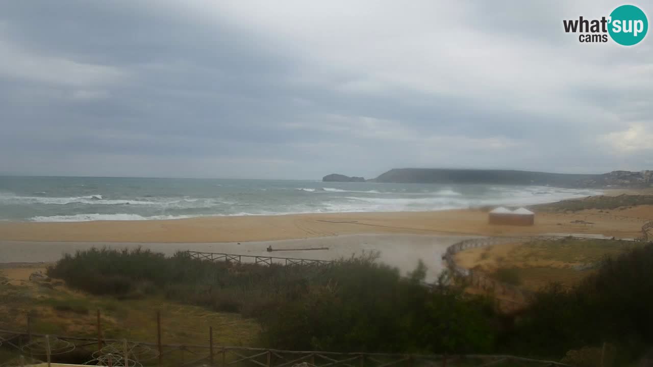 Web kamera Torre dei Corsari – Pogled uživo na plažu s Punta Usai