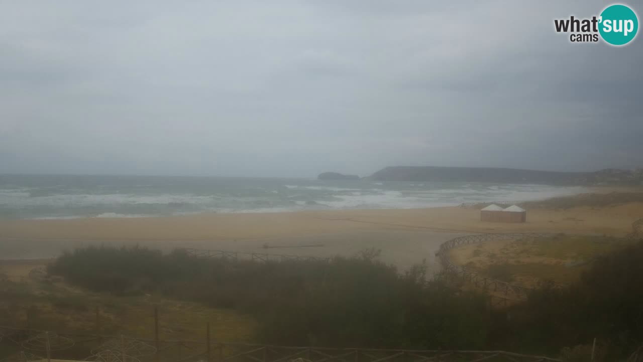 Cámara web Torre dei Corsari – Vista en directo de la playa desde Punta Usai