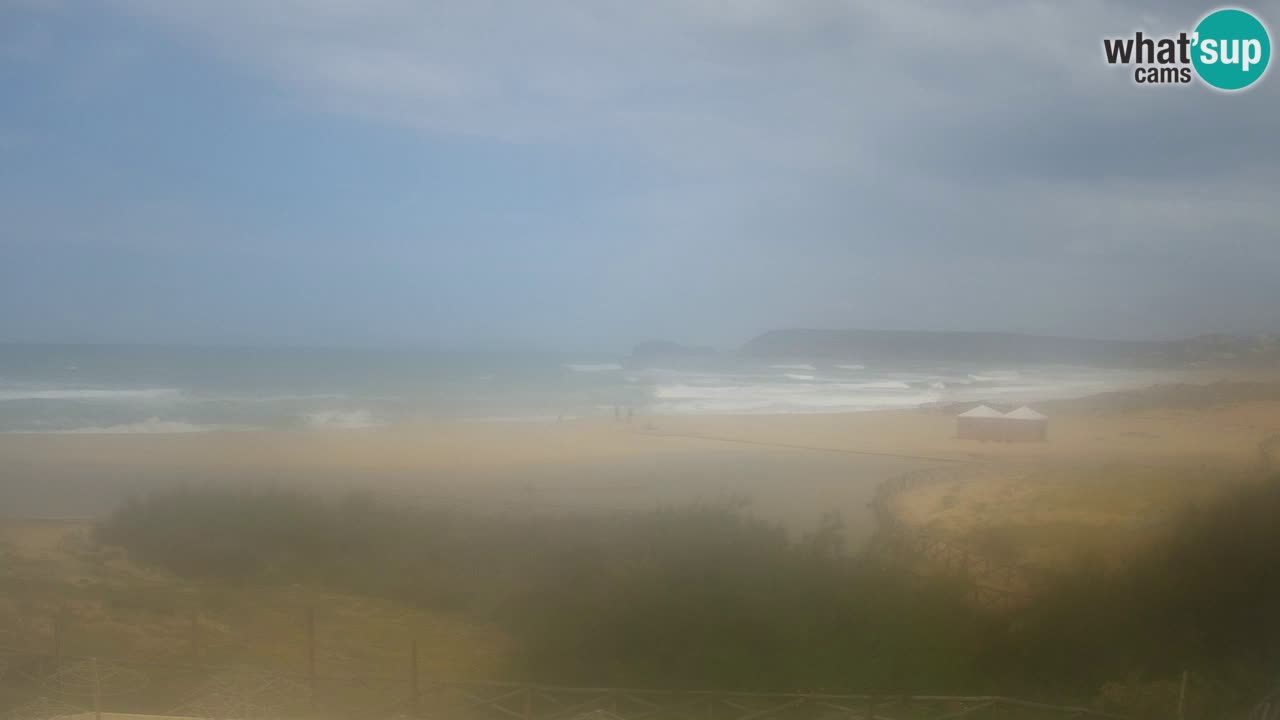 Webcam Torre dei Corsari – Vista live sulla spiaggia da Punta Usai