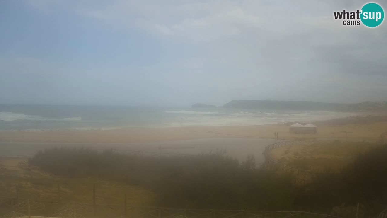 Webcam Torre dei Corsari – Vista live sulla spiaggia da Punta Usai