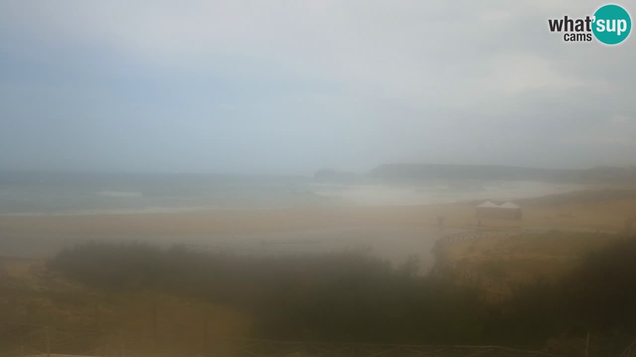 Web kamera Torre dei Corsari – Pogled uživo na plažu s Punta Usai