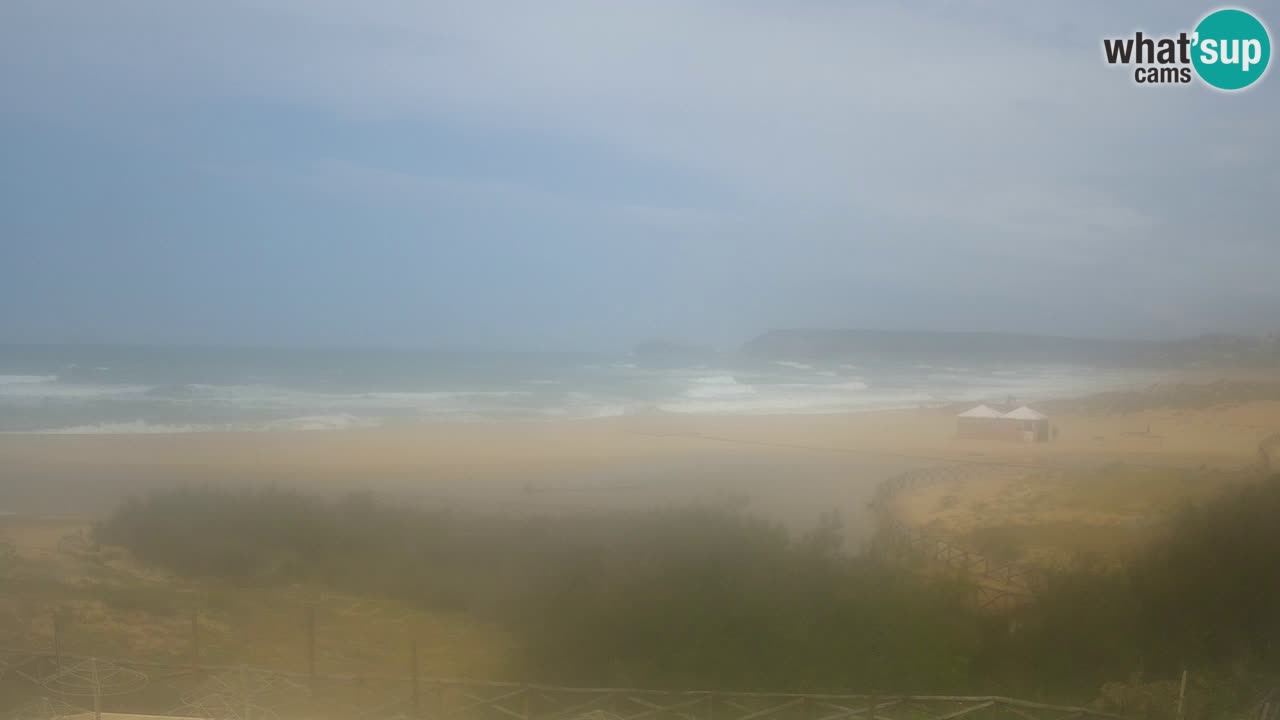 Webcam Torre dei Corsari – Vista live sulla spiaggia da Punta Usai