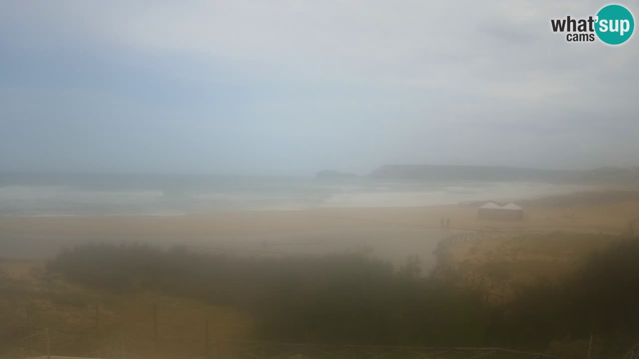 Web kamera Torre dei Corsari – Pogled uživo na plažu s Punta Usai