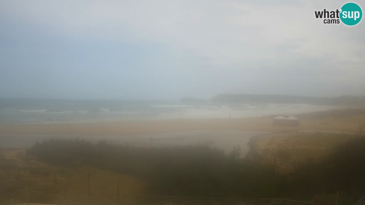 Cámara web Torre dei Corsari – Vista en directo de la playa desde Punta Usai