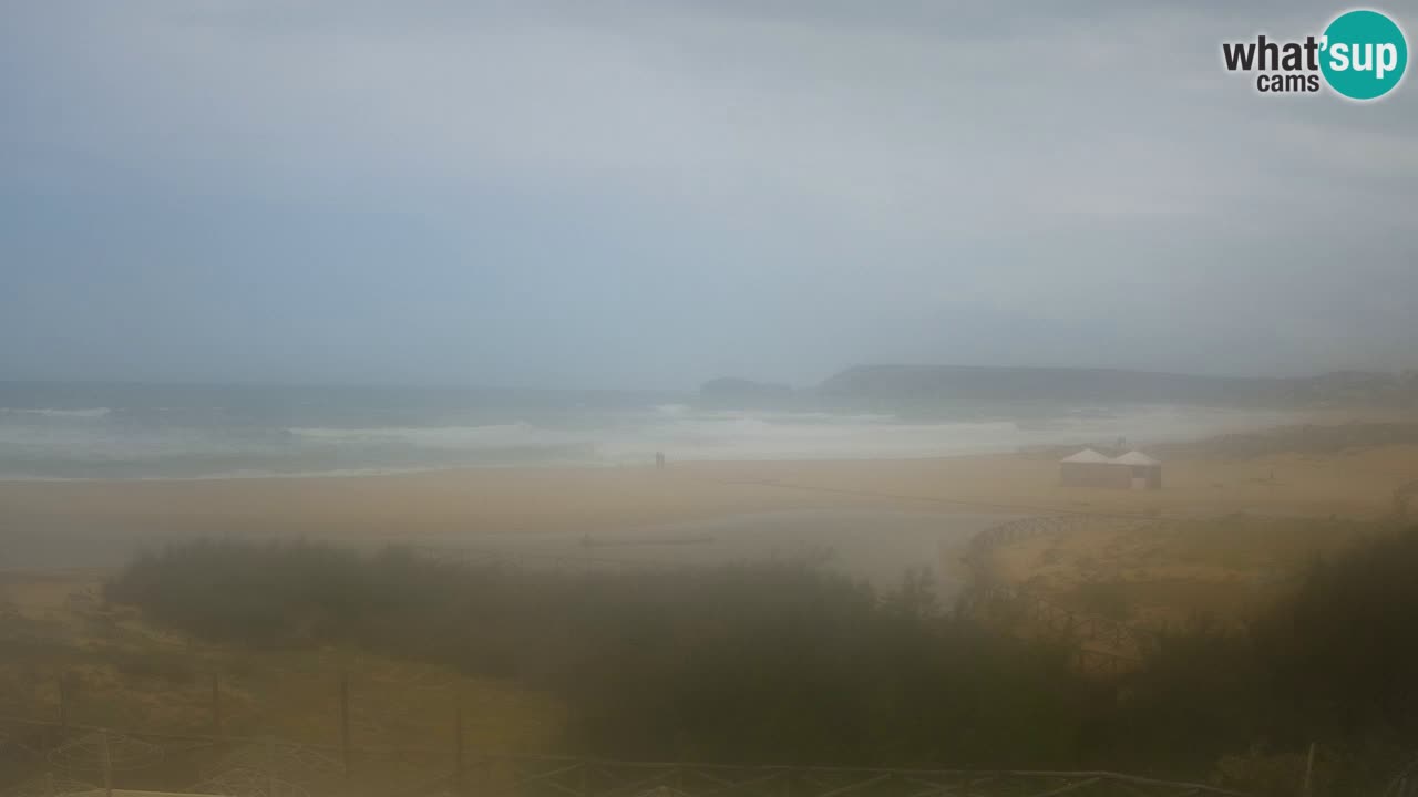 Webcam Torre dei Corsari – Vista live sulla spiaggia da Punta Usai