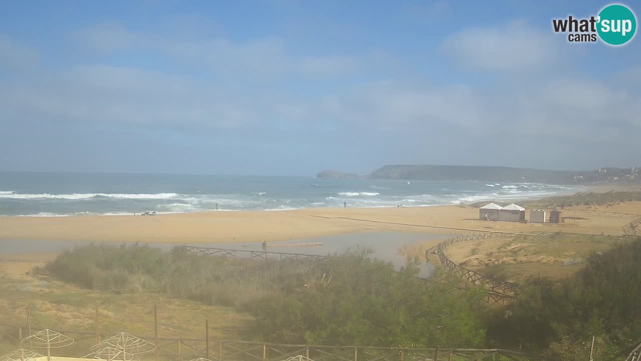 Webcam Torre dei Corsari – Liveblick auf den Strand von Punta Usai